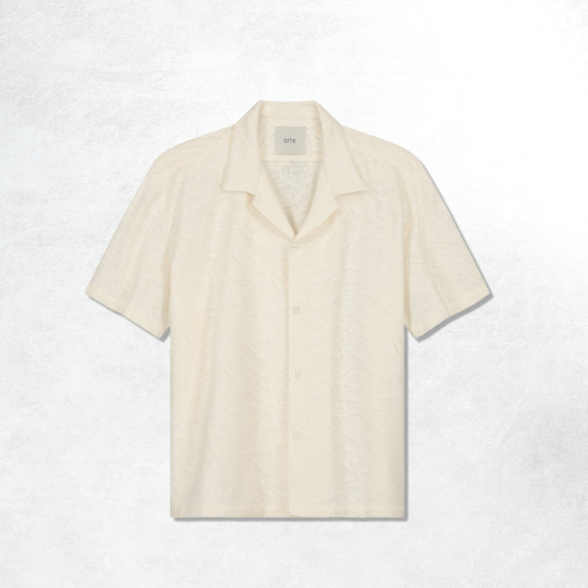 Arte Crochet Shirt: Cream