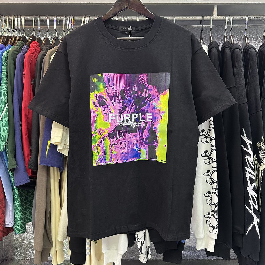 Purple Brand Abstract Graphic T-Shirt