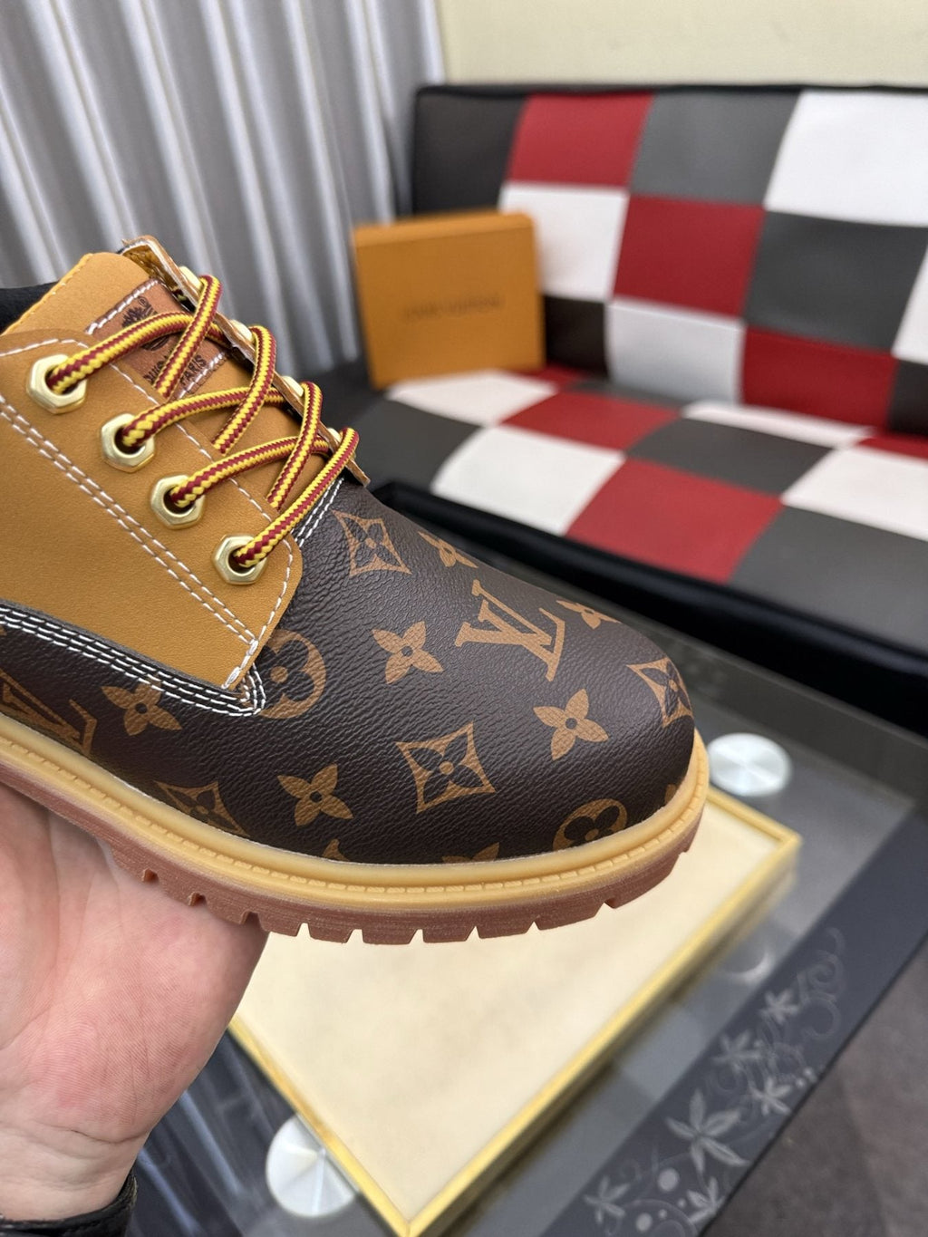 Timberland Tan & Brown Patterned Lace-Up Shoes